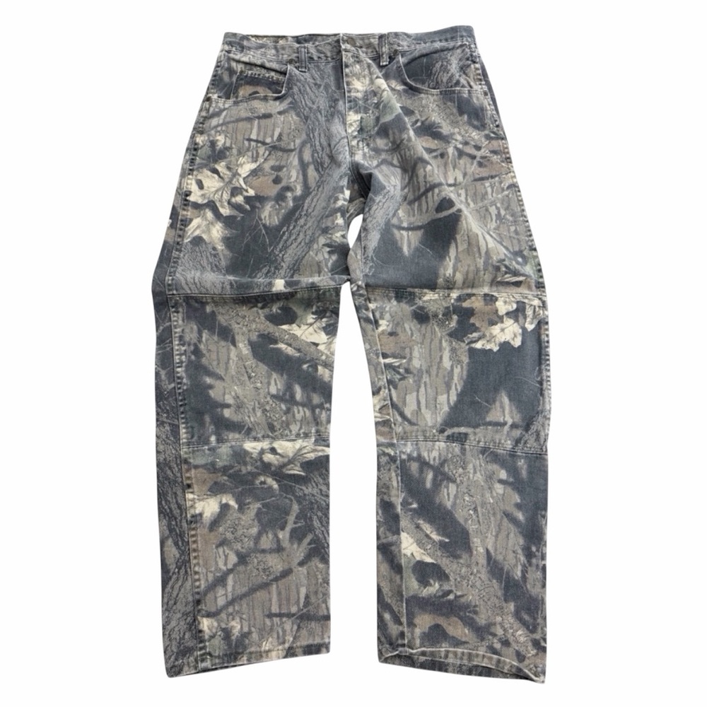 Wrangler Camo Jeans Men 36x32 Realtree‎ Hardwood Vintage Hunting Carpenter Pants